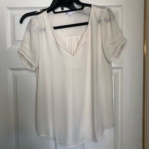 DR2 Cream short sleeved blouse